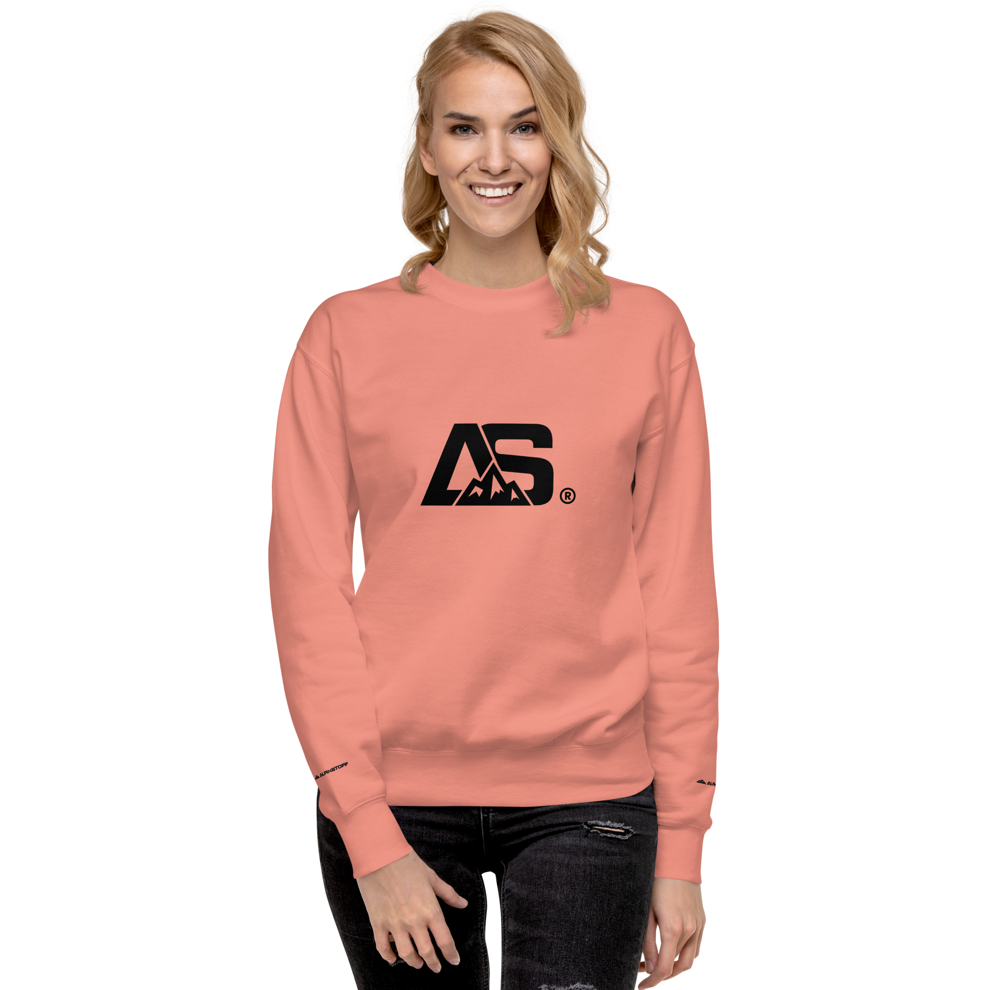 ALPINSTOFF® Premium Crewneck – Black Monogram Edition