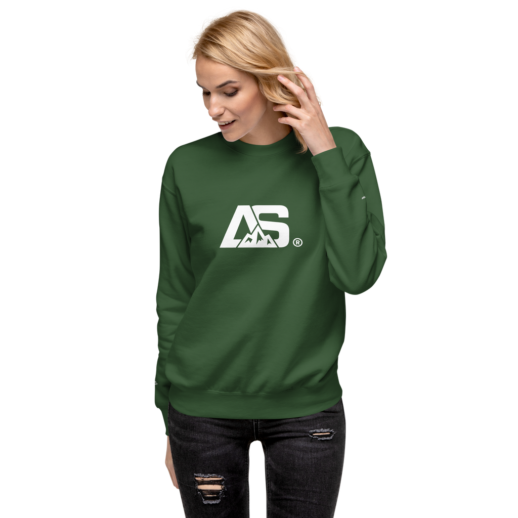 ALPINSTOFF® Premium Crewneck – White Monogram Edition