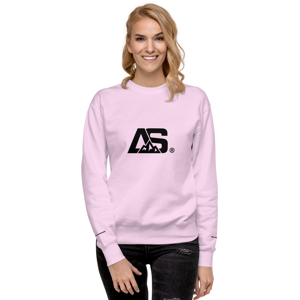 ALPINSTOFF® Premium Crewneck – Black Monogram Edition