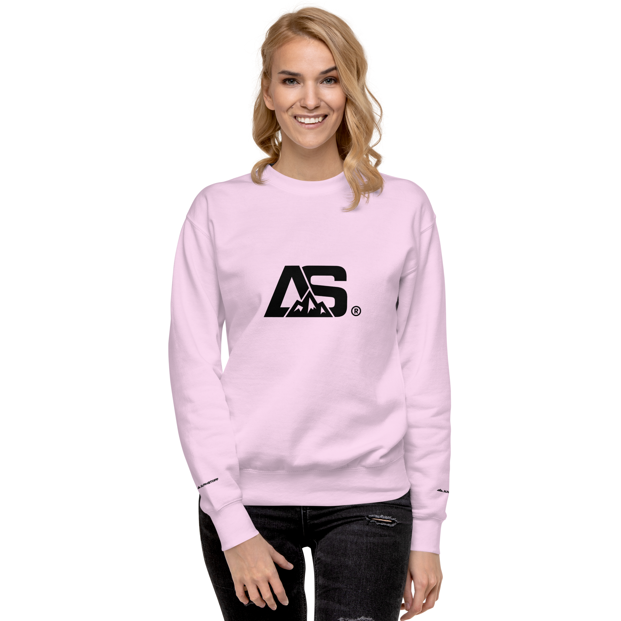 ALPINSTOFF® Premium Crewneck – Black Monogram Edition