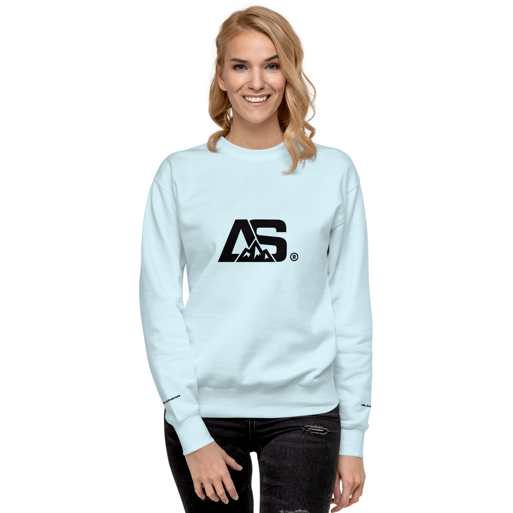 ALPINSTOFF® Premium Crewneck – Black Monogram Edition