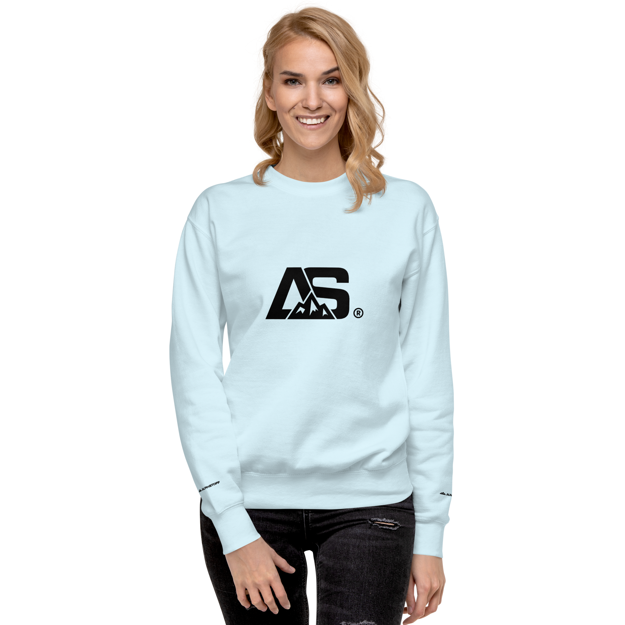 ALPINSTOFF® Premium Crewneck – Black Monogram Edition