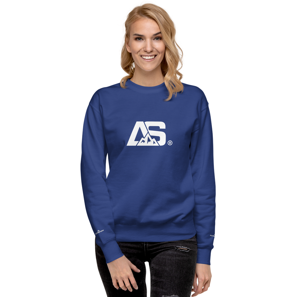 ALPINSTOFF® Premium Crewneck – White Monogram Edition
