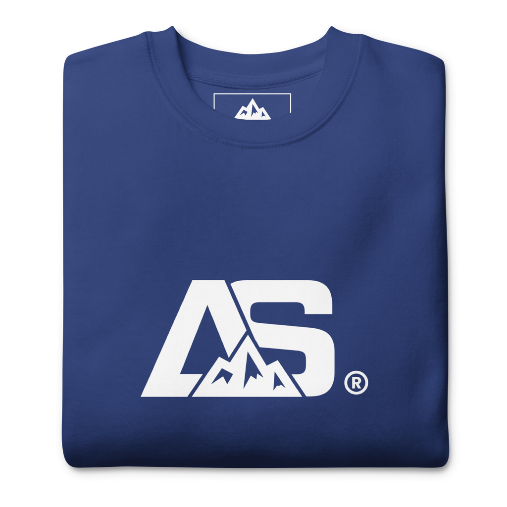 ALPINSTOFF® Premium Crewneck – White Monogram Edition