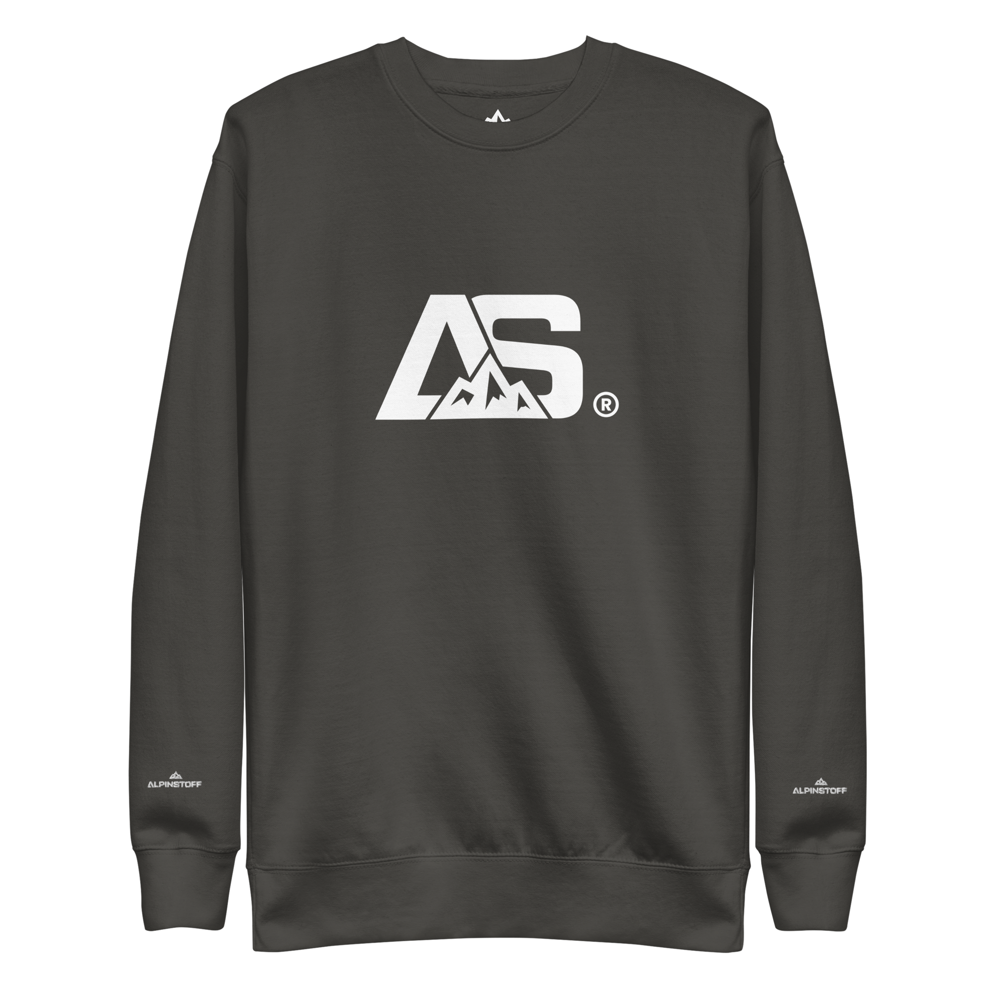 ALPINSTOFF® Premium Crewneck – White Monogram Edition